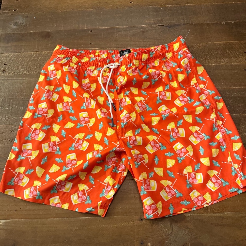Berkley Jensen Vibrant Orange Swim Shorts